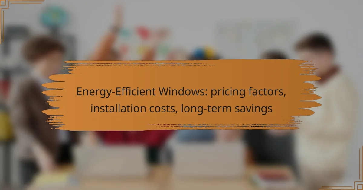 Energy-Efficient Windows: pricing factors, installation costs, long-term savings