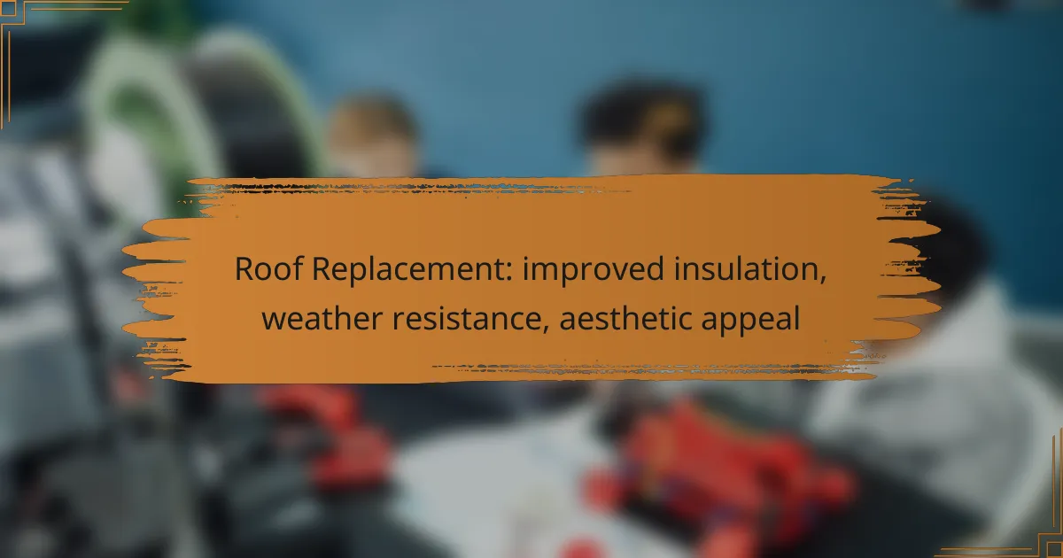 Roof Replacement: improved insulation, weather resistance, aesthetic appeal